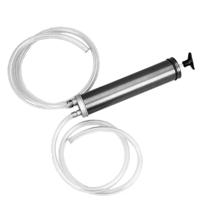 American Forge & Foundry Fluid Transfer Gun, Single Stroke, 16 oz Capacity, 8ft Vinyl Hose 8005